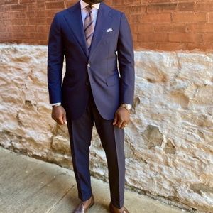 Suitsupply Navy Havana Suit 36 R